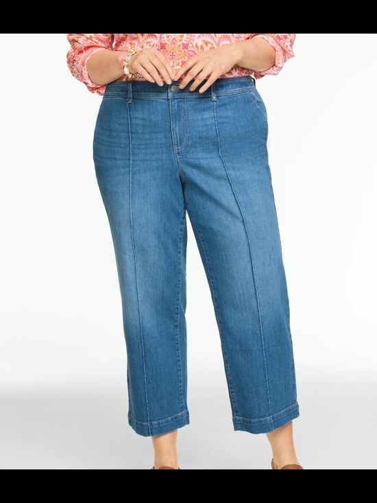 Talbots Denim - Talbots Wide Leg Crop Blue Medium Wash Jeans Size 18WP